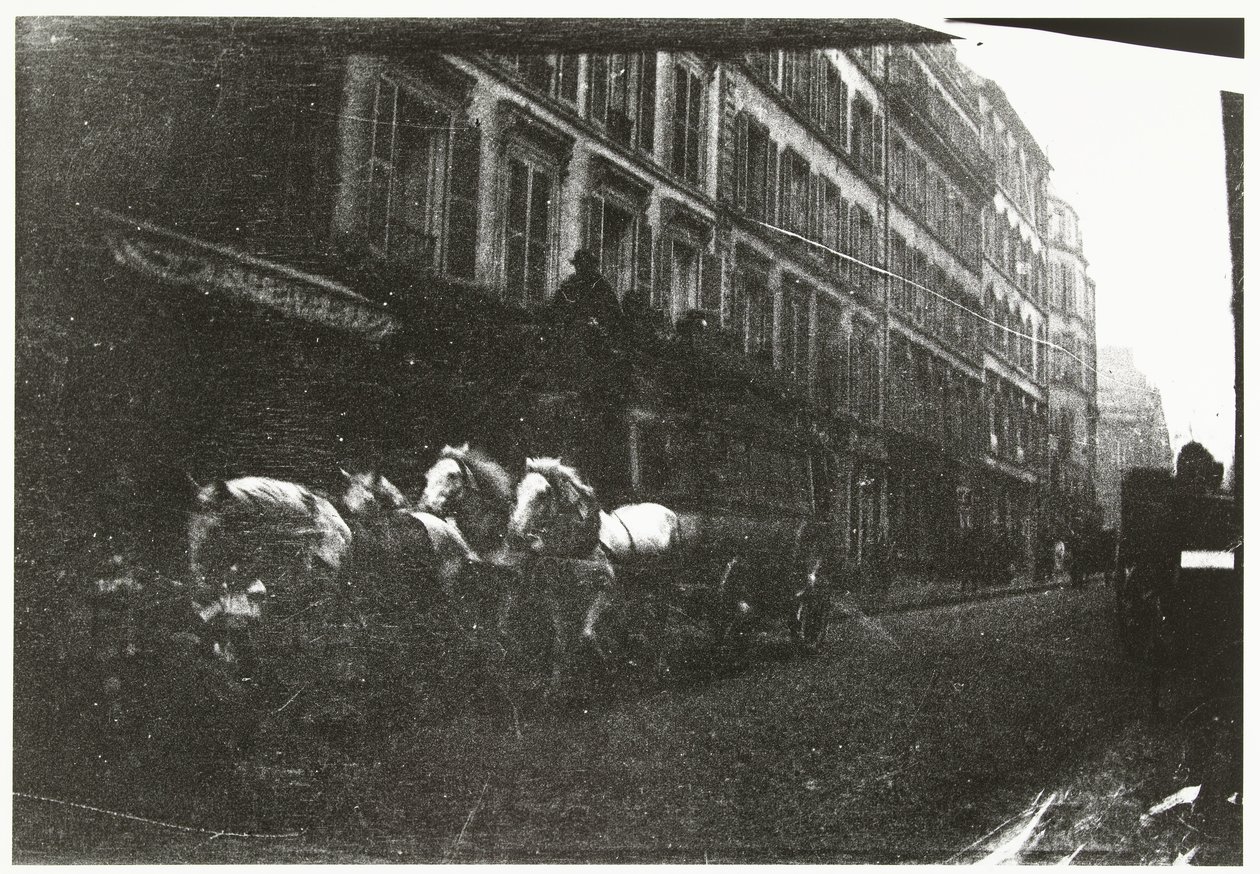 Vue de rue avec chevaux et carrosse à Paris - George Hendrik Breitner