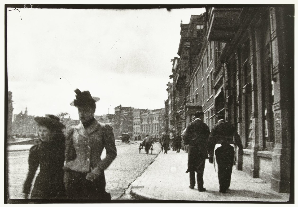 Vue de la rue Rokin à Amsterdam - George Hendrik Breitner