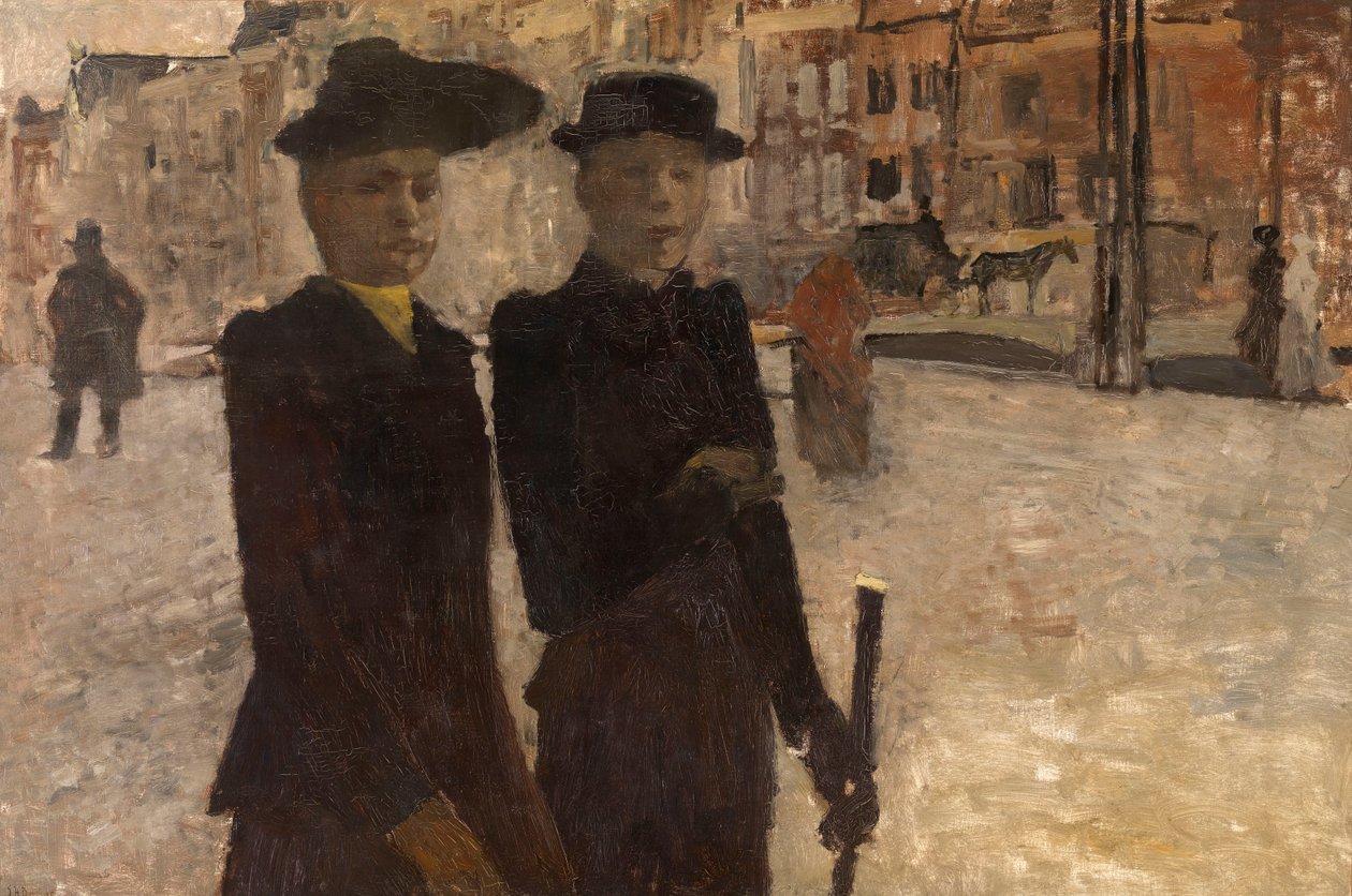 Des femmes sur le Rokin à Amsterdam - George Hendrik Breitner