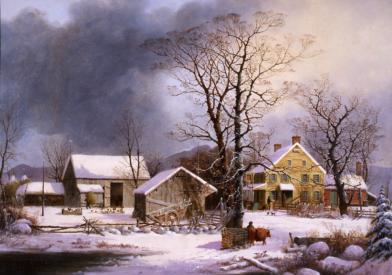 Hiver à la campagne, 1862 - George Henry Durrie