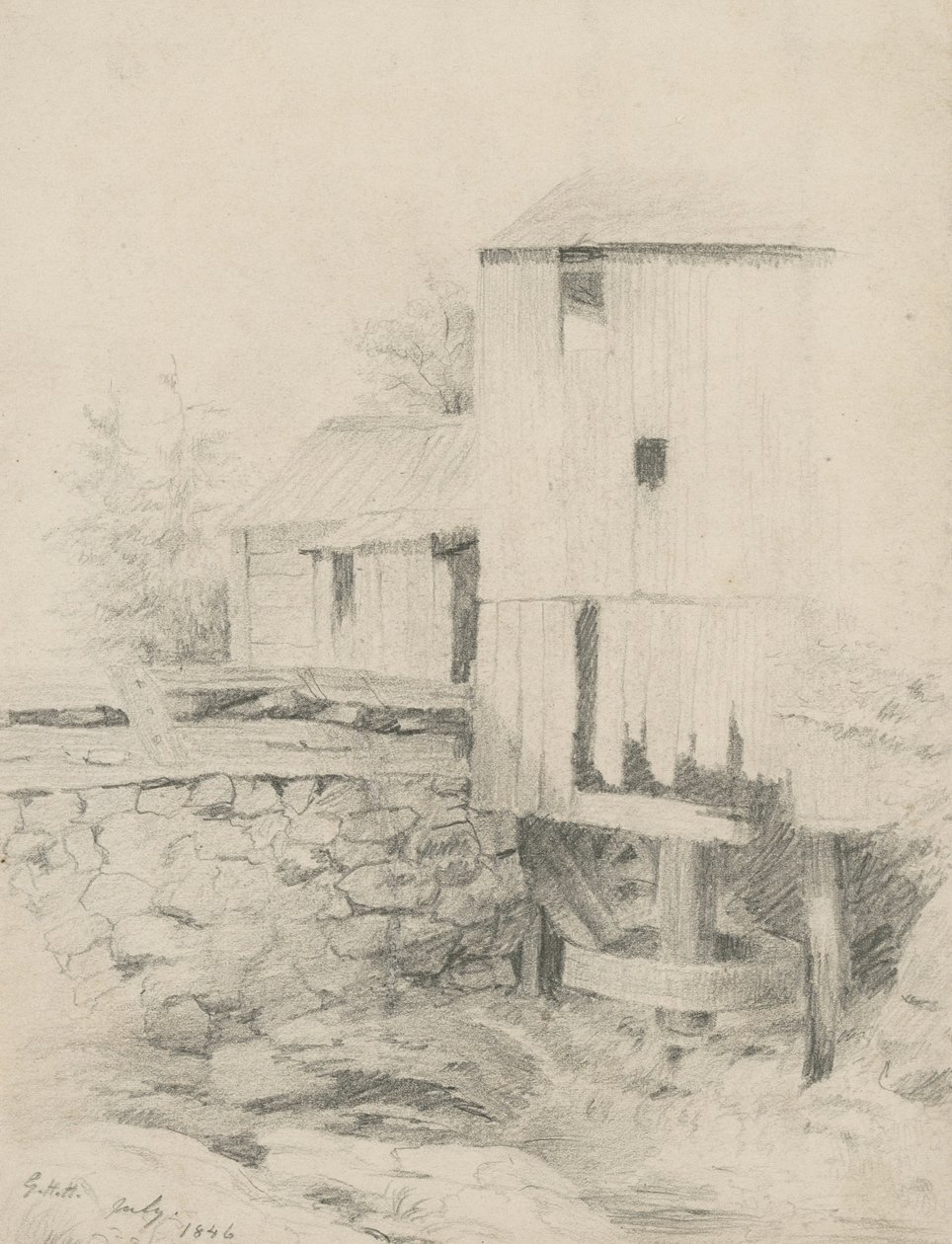 Le vieux moulin, 1846 - George Henry Hall