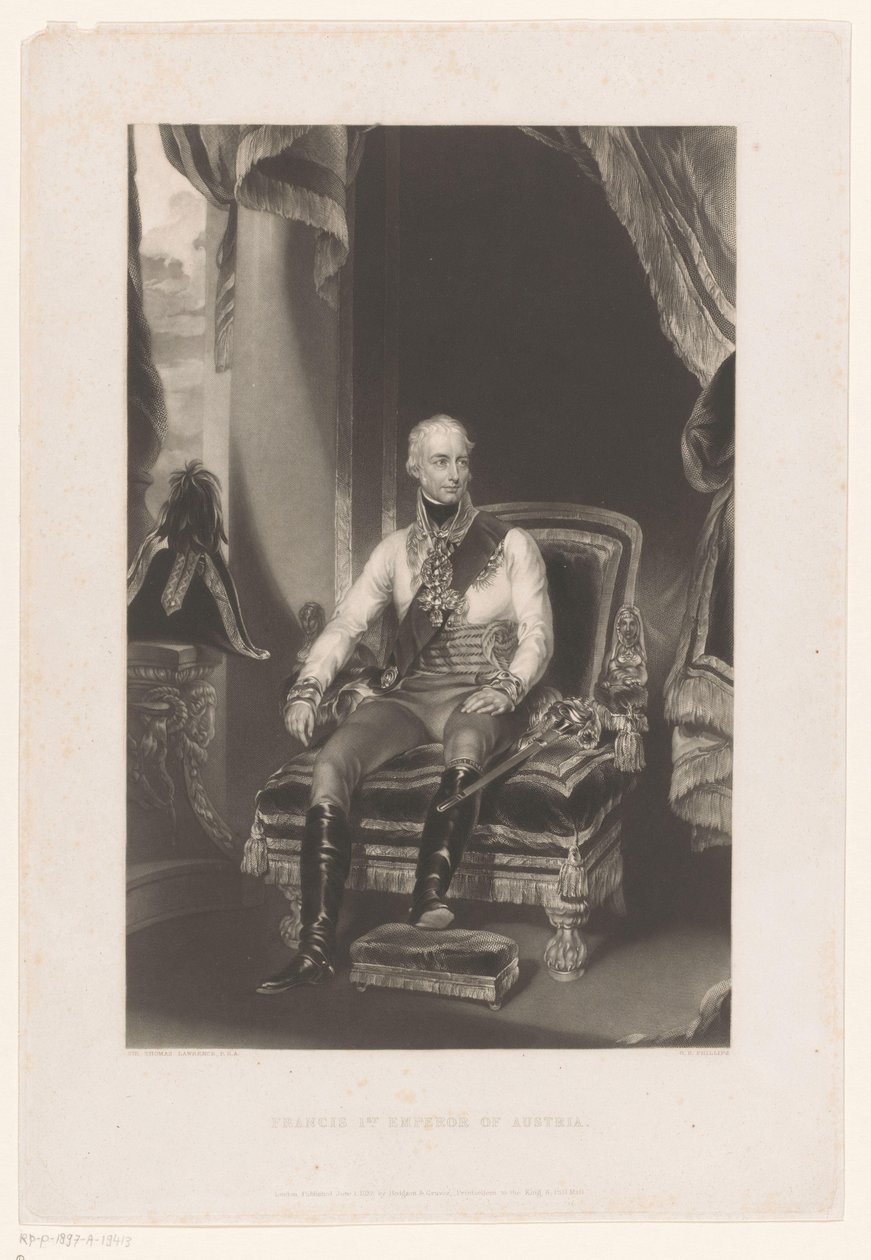 Portrait de François II Joseph Charles, empereur du Saint-Empire romain germanique - George Henry Phillips