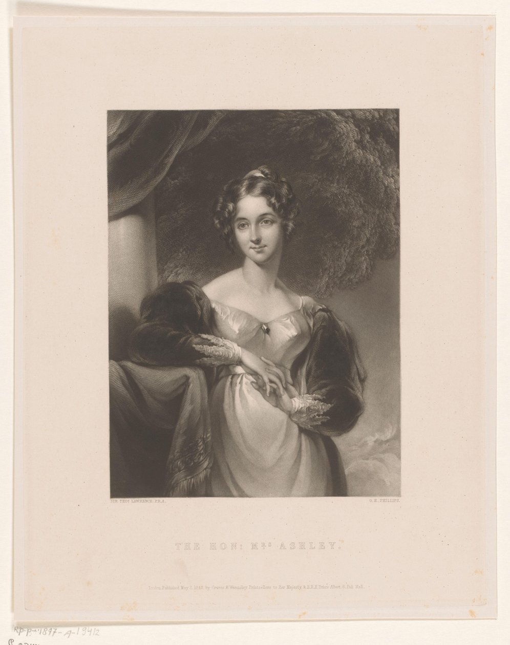 Portrait de Maria Anne Ashley - George Henry Phillips