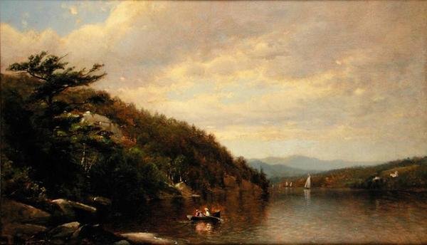 Promenade en bateau sur le lac George - George Henry Smillie