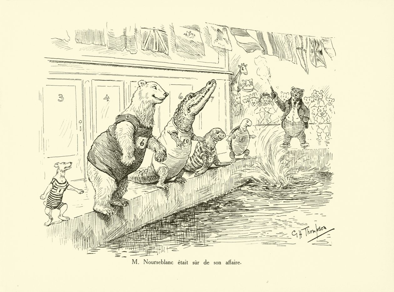 M Nourseblanc etait sur de son affaire (litho) - George Henry Thompson