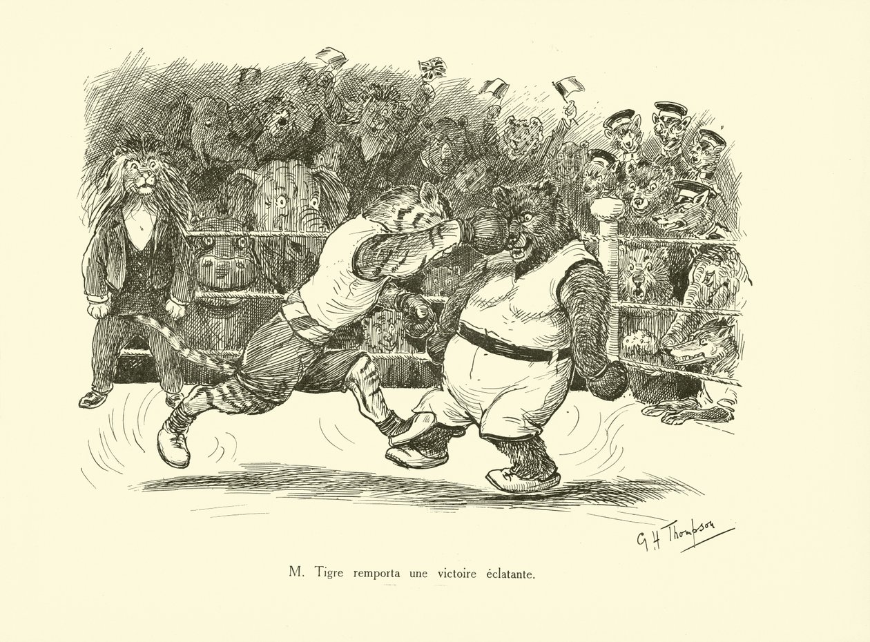 M Tigre remporta une victoire eclatante (litho) - George Henry Thompson