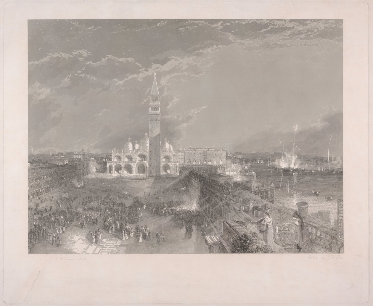 Place Saint-Marc, Venise - Juliette et sa nourrice - George Hollis