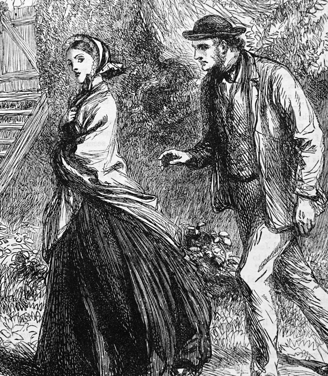 Illustration représentant une femme refusant une proposition d