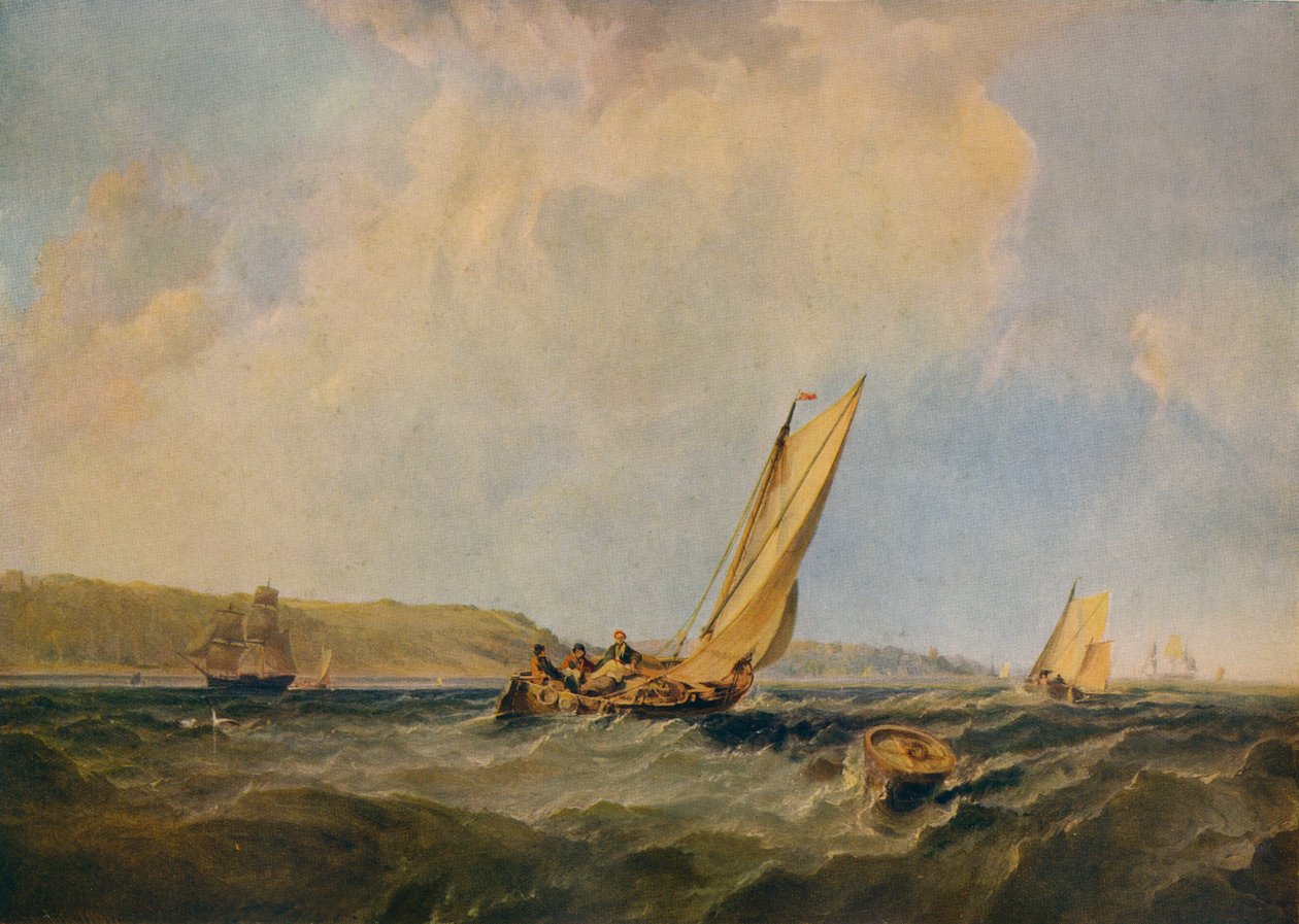 Soufflant fort au large de Cowes, 1834 - George Hyde Chambers