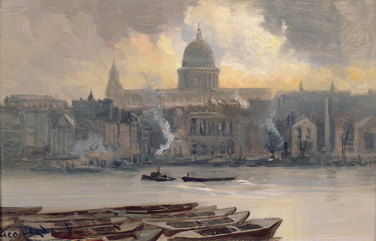 Saint-Paul depuis la rivière - George Hyde Pownall