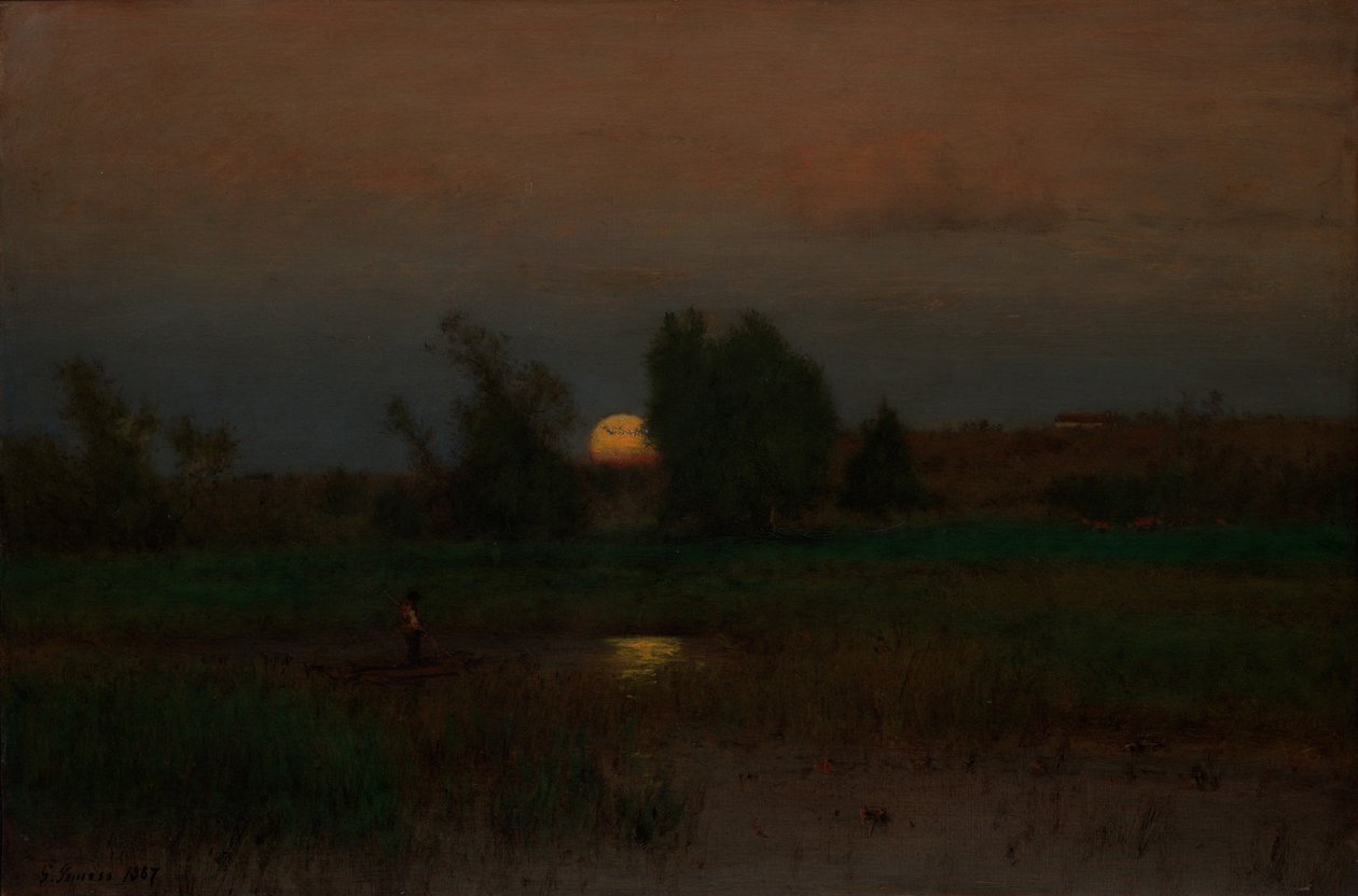 Le lever de la lune - George Inness
