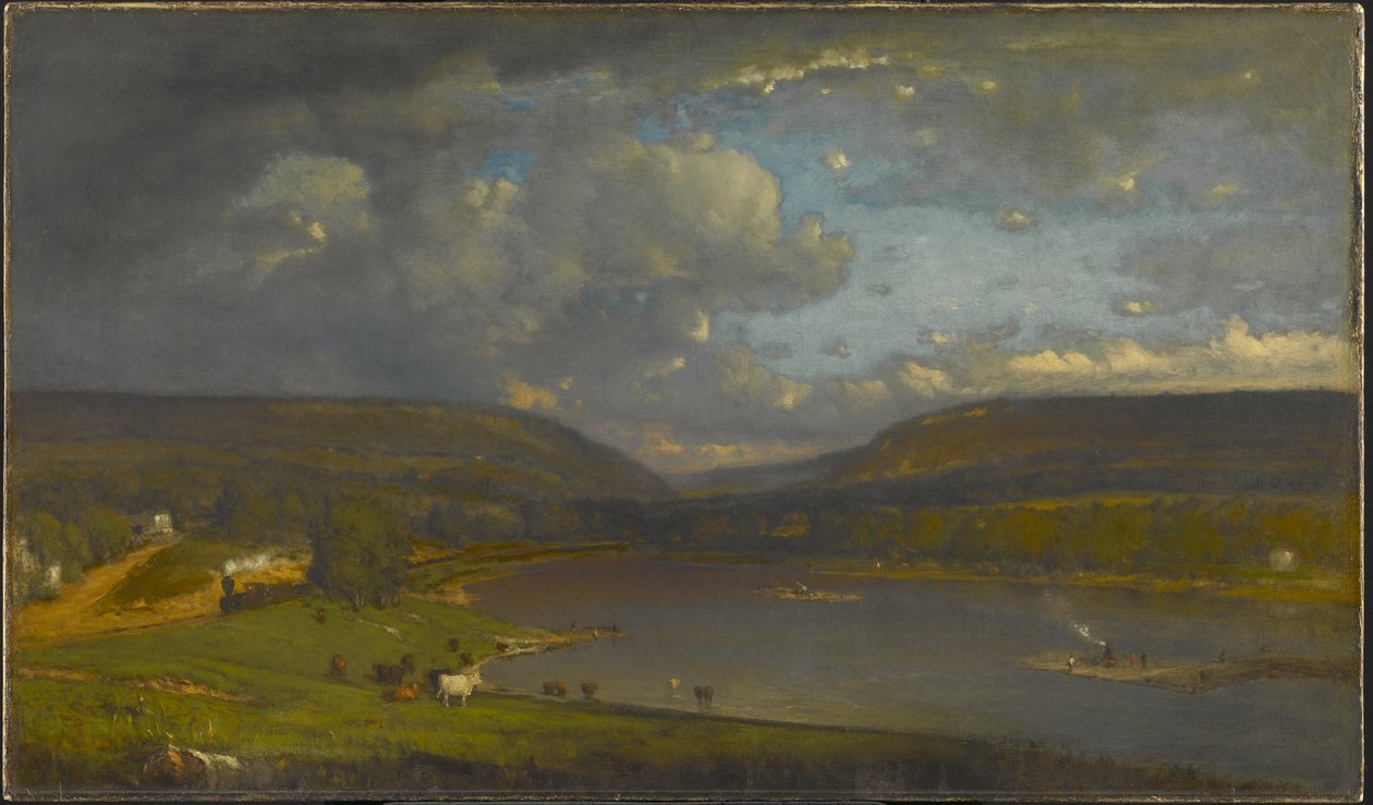 Sur le fleuve Delaware - George Inness