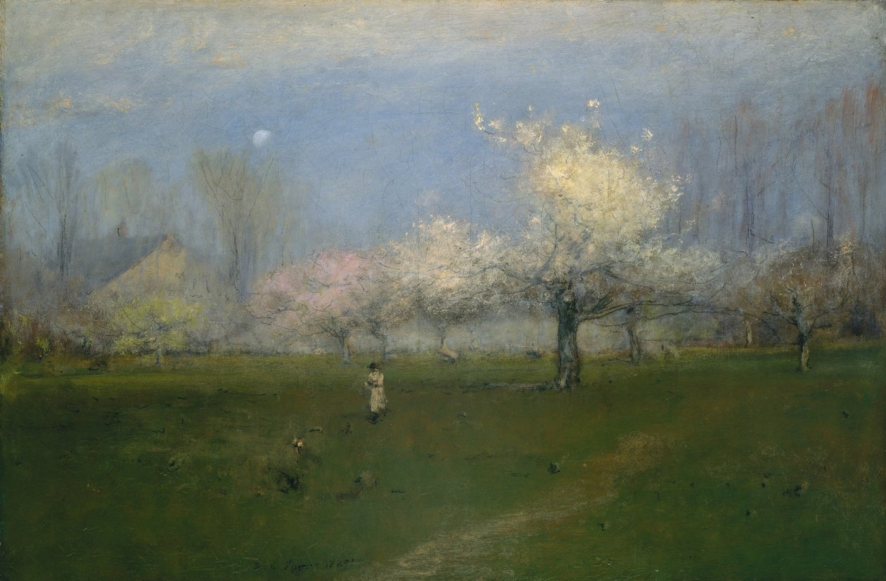 Fleurs de printemps, Montclair, New Jersey - George Inness