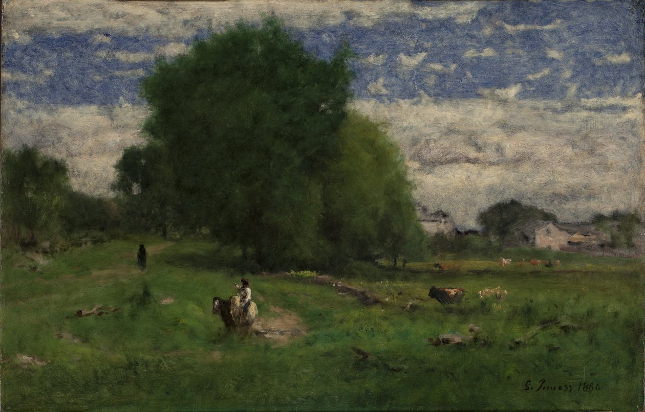 La route menant au village, Milton - George Inness