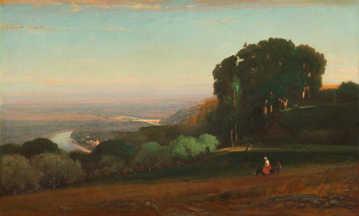 Vue du Tibre près de Pérouse, 1872-1874 - George Inness
