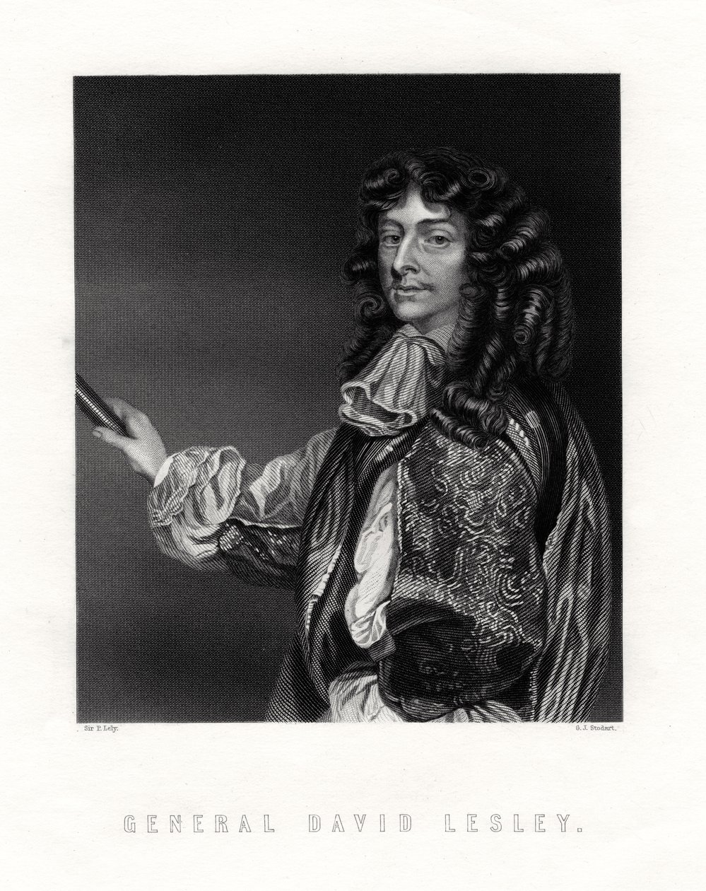 David Leslie, Lord Newark, officier de cavalerie et général dans la guerre civile anglaise, 19ème siècle - George J. Stodart
