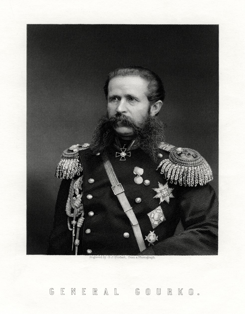 Iosif Vladimirovich Gurko, maréchal de camp russe, 19ème siècle - George J. Stodart