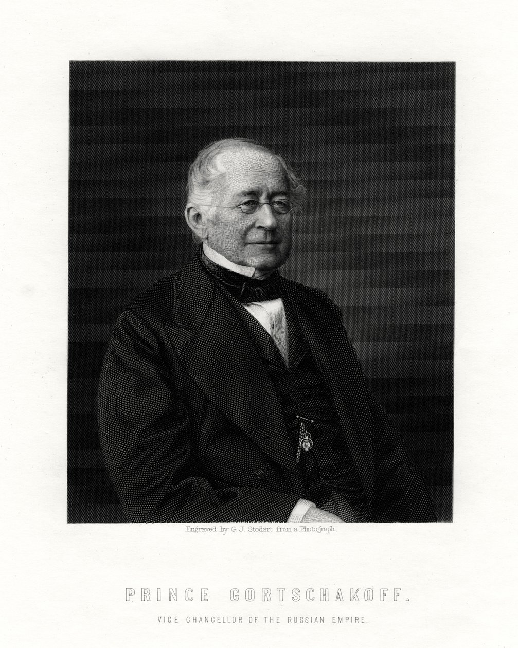 Prince Gorchakov, diplomate russe, 19e siècle - George J. Stodart