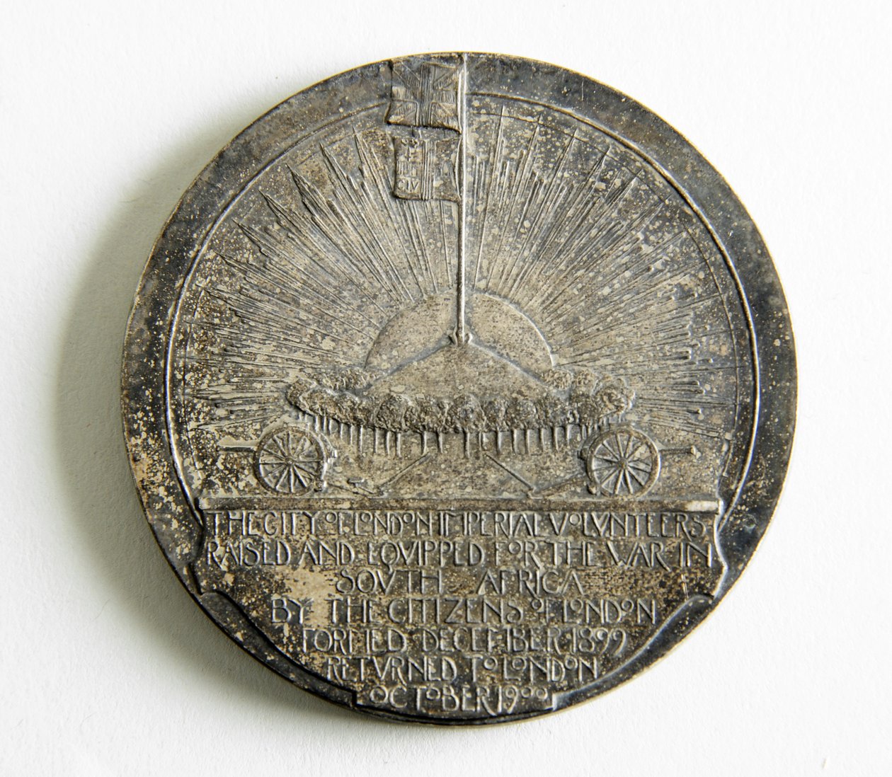 Médaille pour commémorer le retour des City Imperial Volunteers de la guerre des Boers - George James Frampton