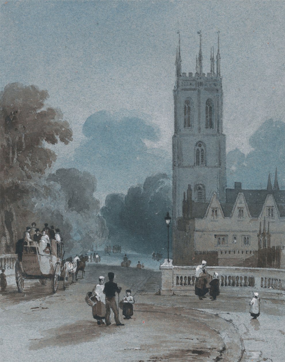 Tour et pont de Magdalen, Oxford - George Jones