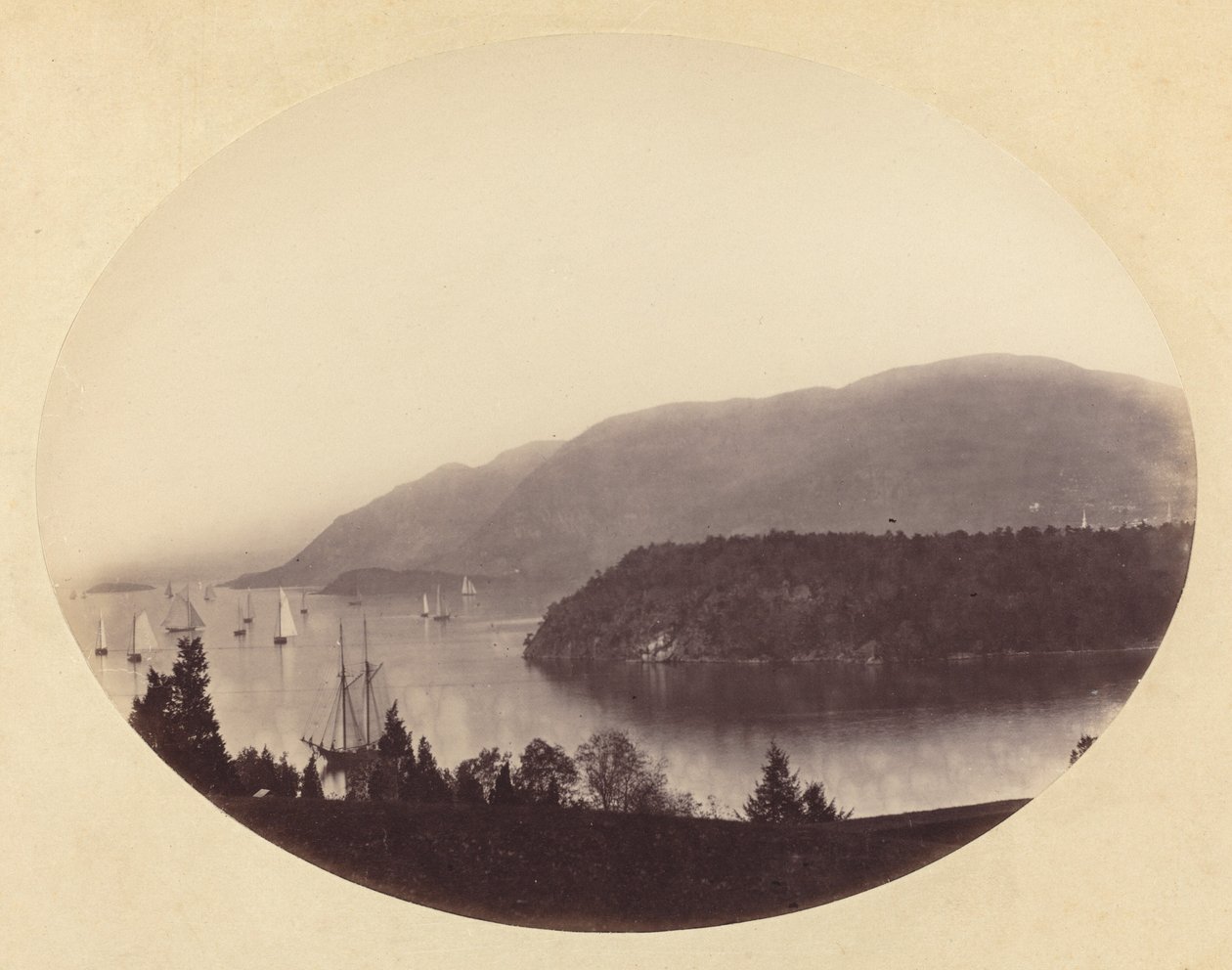 De Trophy Point, West Point, Hudson River - George Kendall Warren