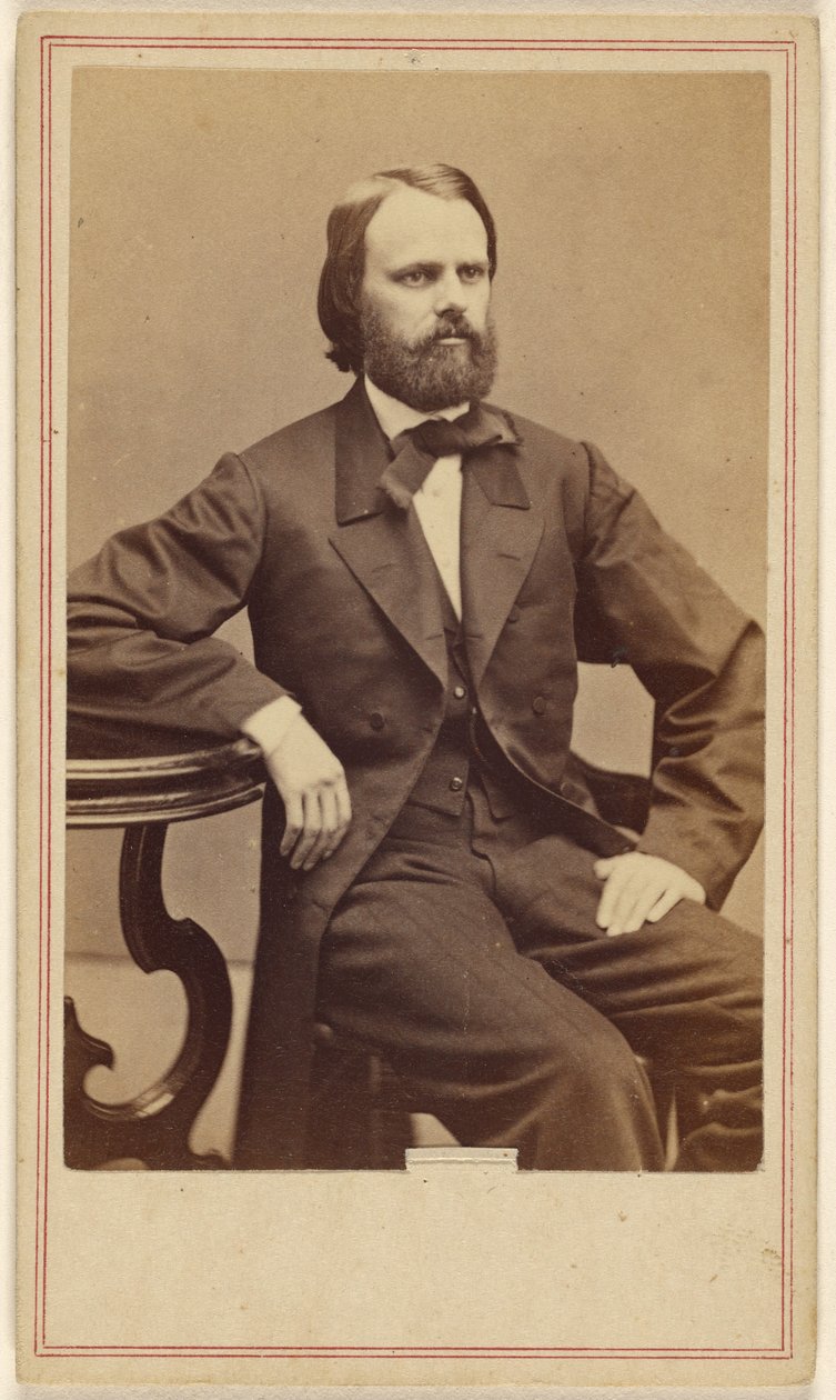 [Homme non identifié à barbe fournie, assis] - George Kendall Warren