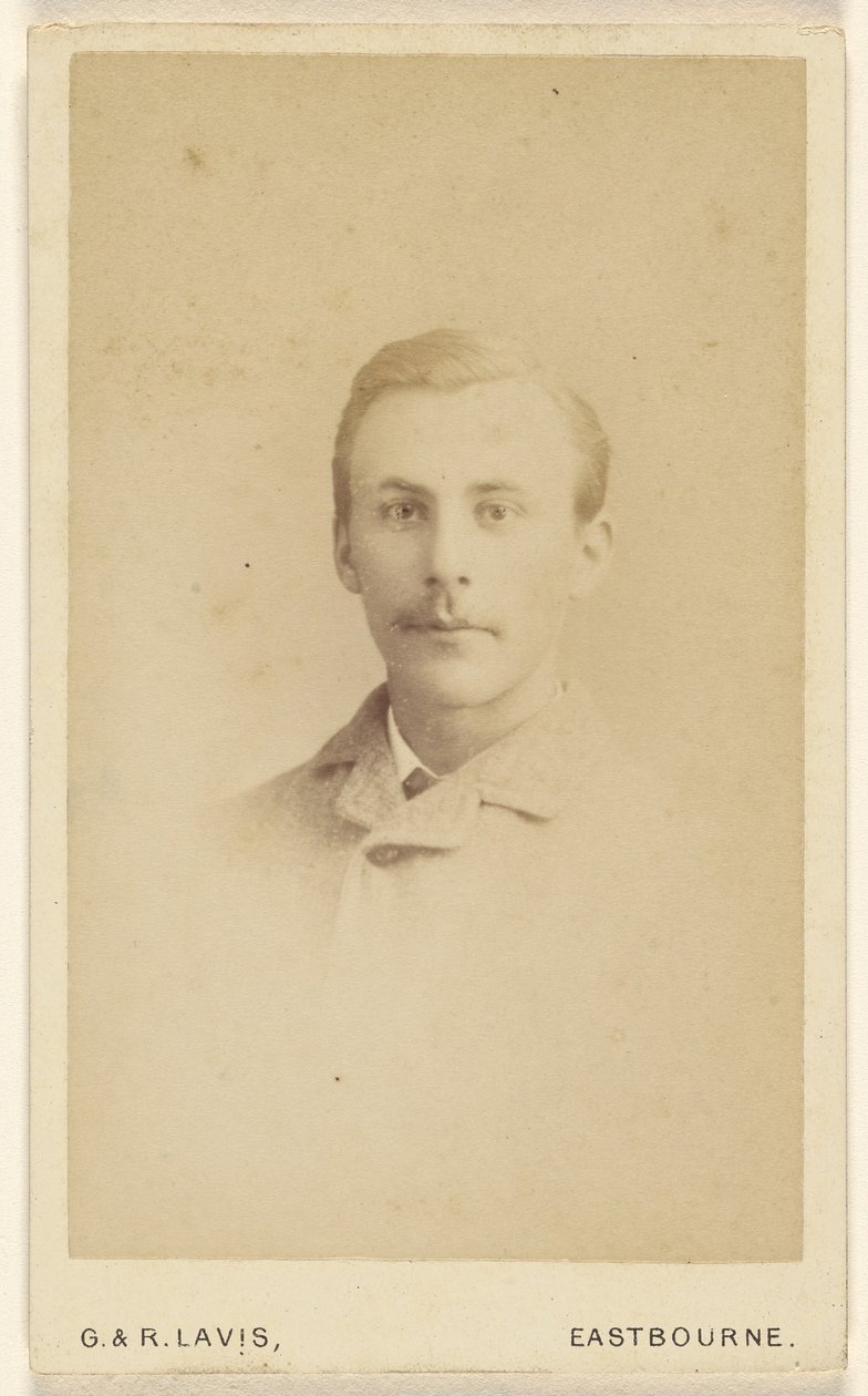 [Homme non identifié avec moustache, en vignette] - George Lavis
