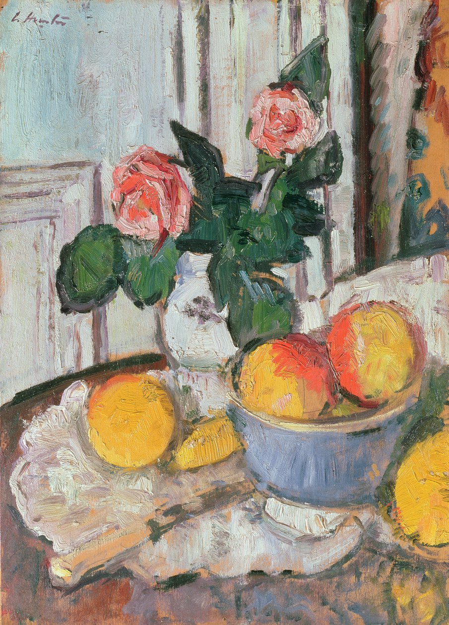 Roses et fruits - George Leslie Hunter