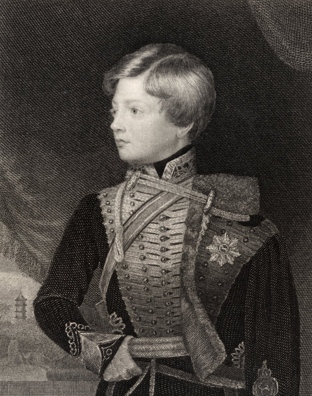 George V, roi de Hanovre, gravé par T.A. Dean, de 