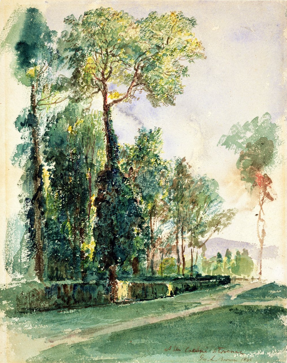 Aux Cascine, Florence, 1845 - George Loring Brown