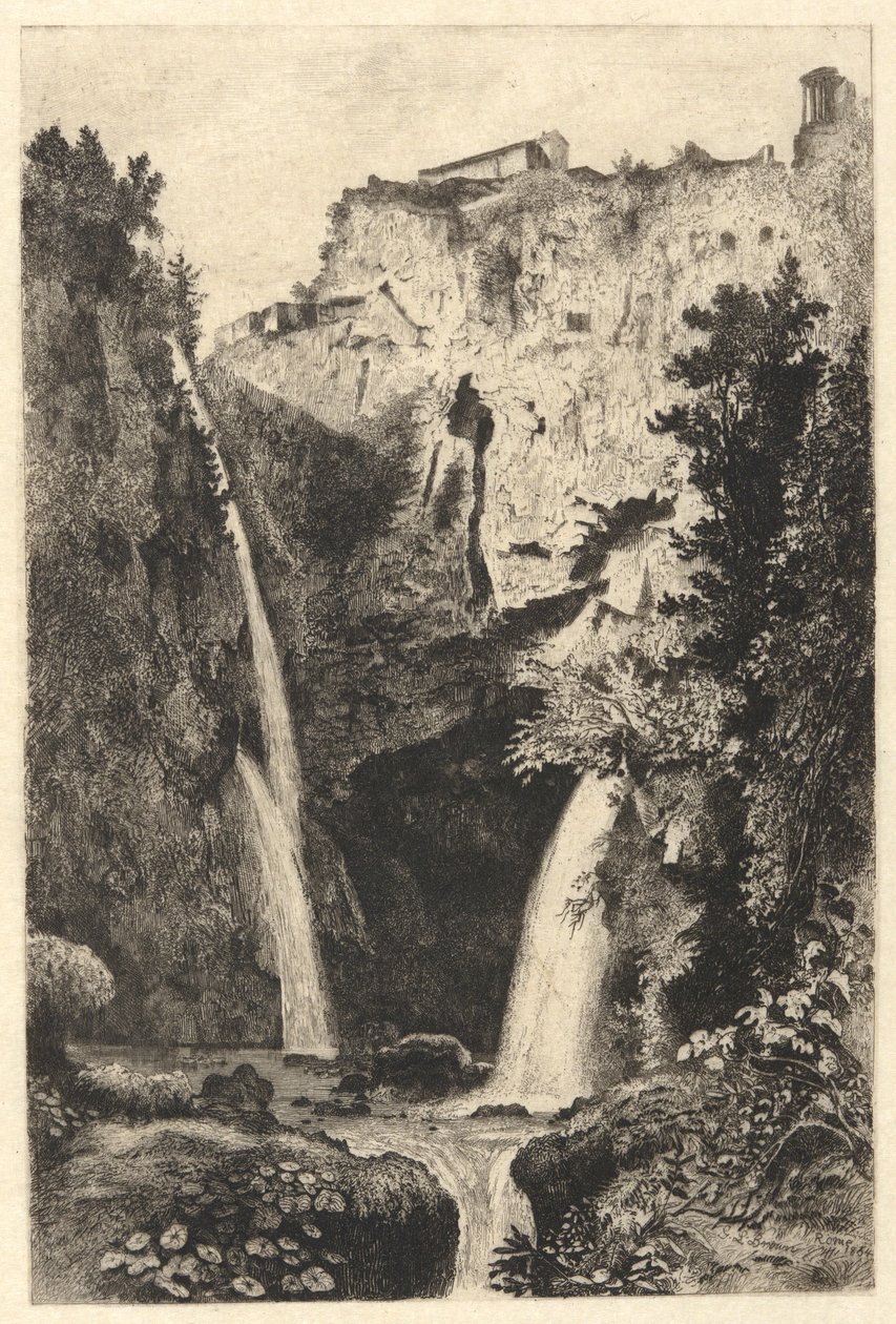 Les Chutes de Tivoli - George Loring Brown