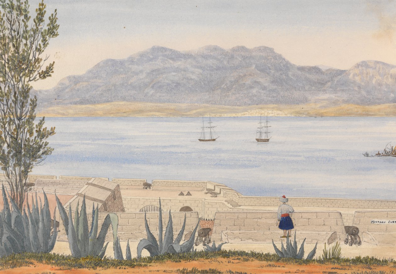 Algeciras depuis Gibraltar - George Lothian Hall