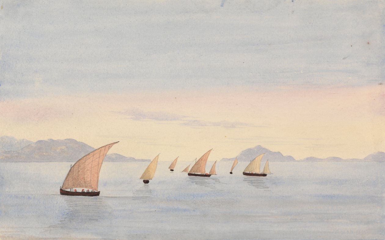 Pointe de Tarifa, Espagne et Mons Abyla, Afrique - George Lothian Hall