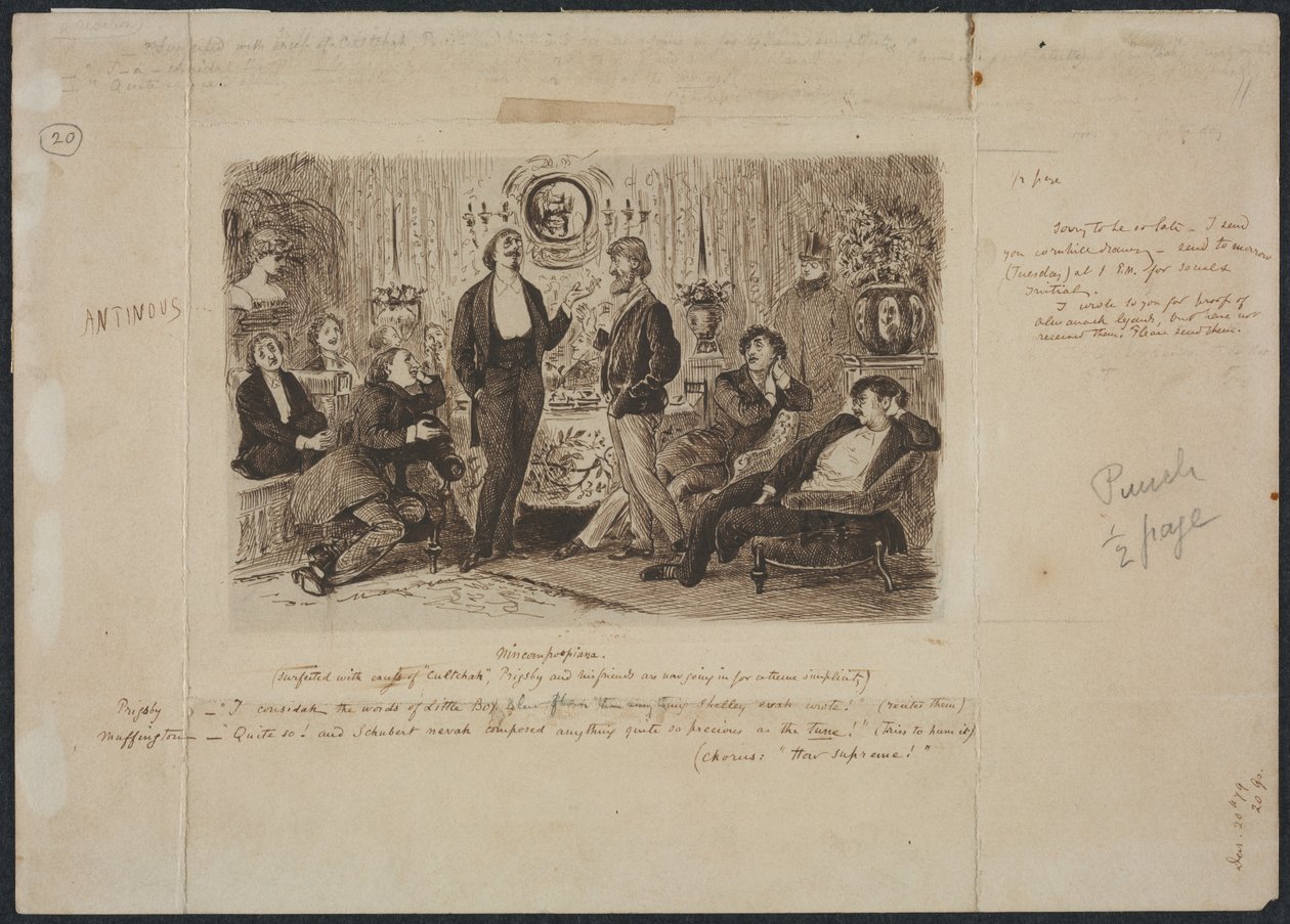 Nincompoopiana, Illustration pour Punch - George Louis Palmella Busson Du Maurier