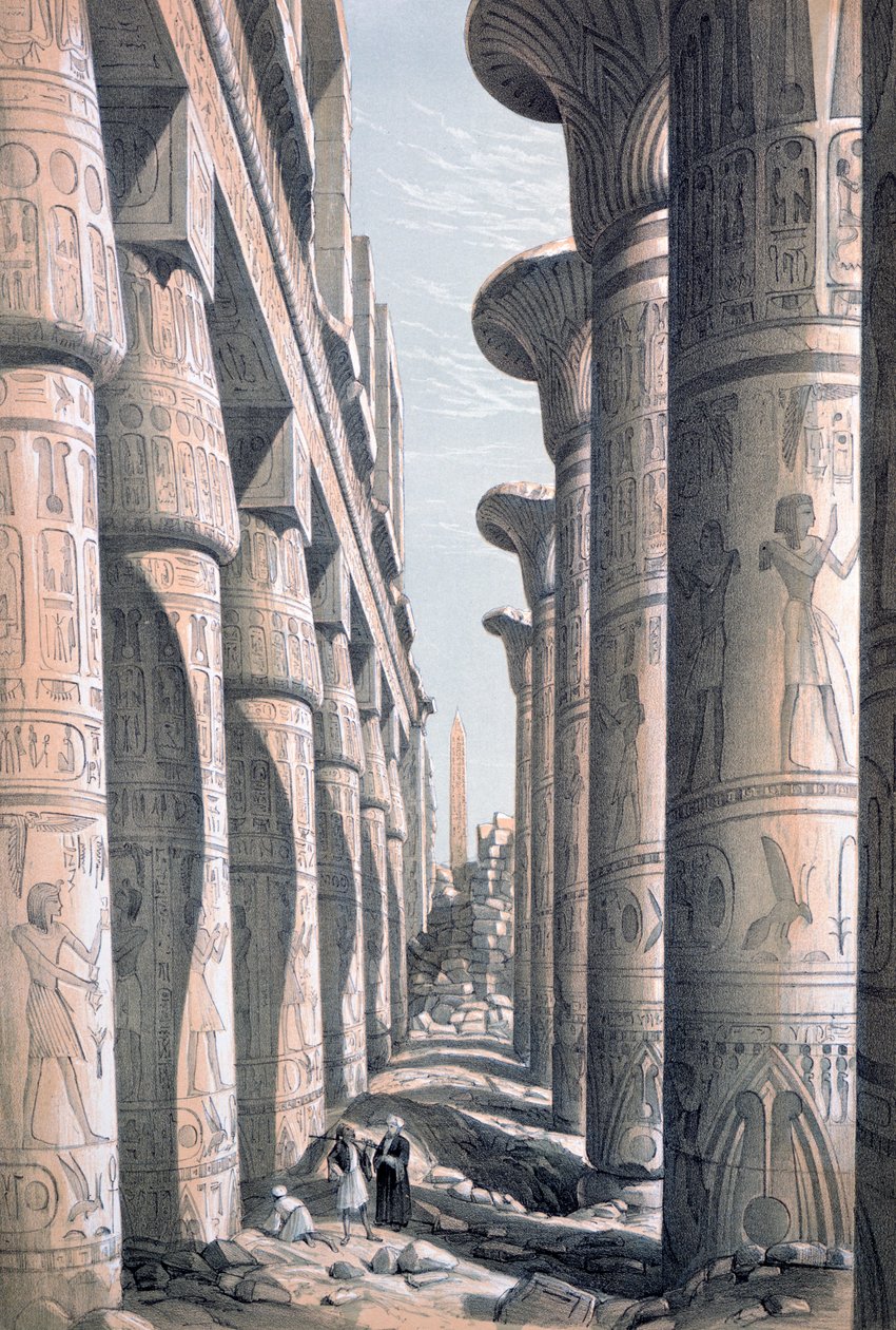Grand Temple, Karnak, Égypte, 19ème siècle - George Moore