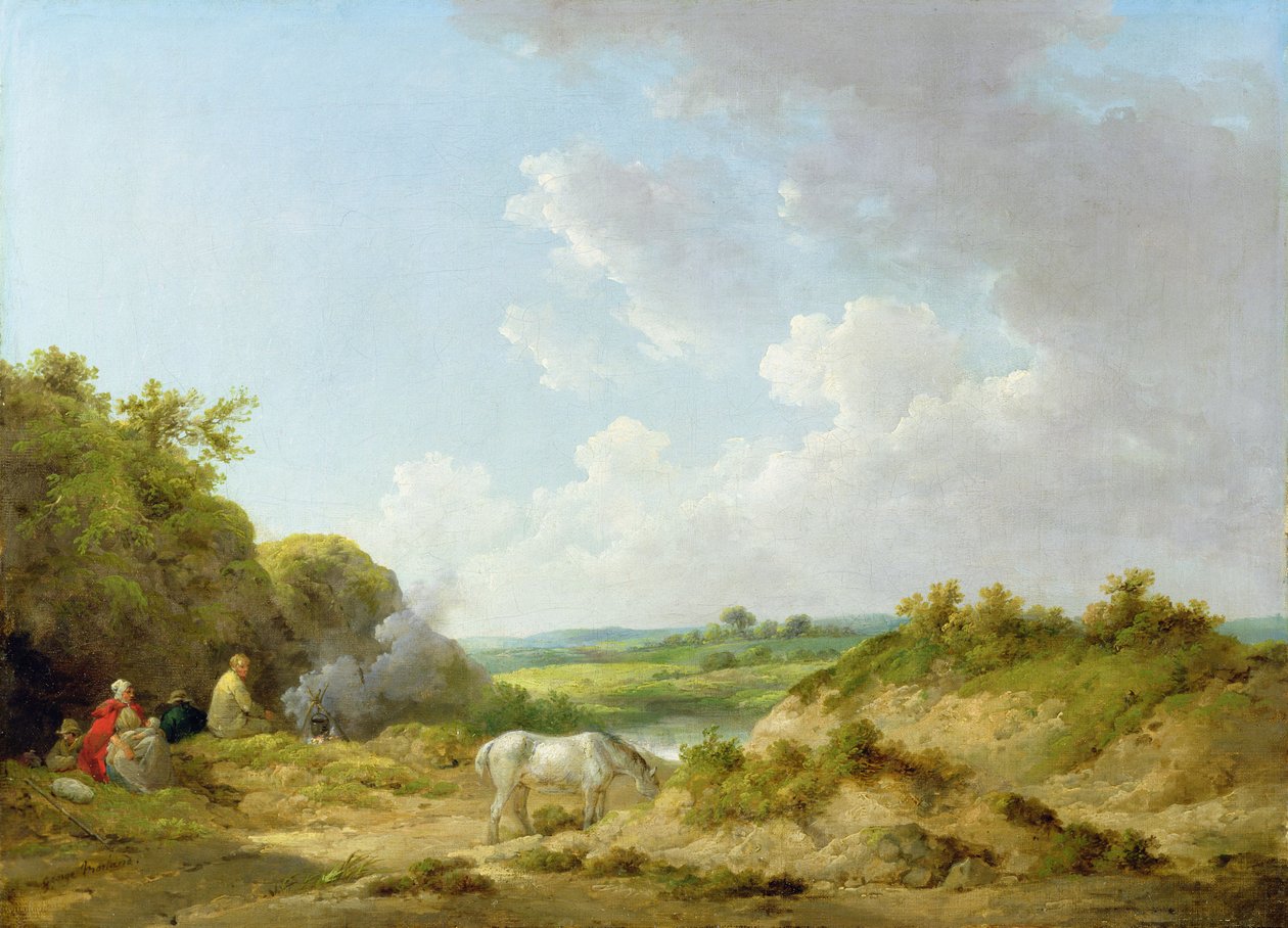 Un campement de gitans - George Morland