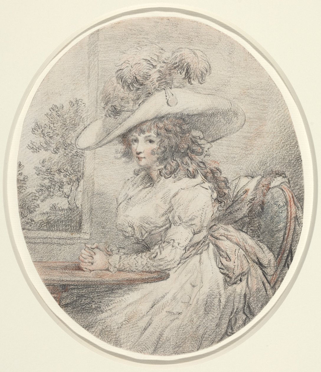 Anne Ward Morland, vers 1786 (graphite) - George Morland