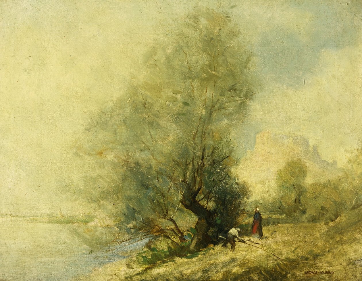 Sur la Seine près du Château Gaillard aux Andelys entre Rouen et Paris - George Murray