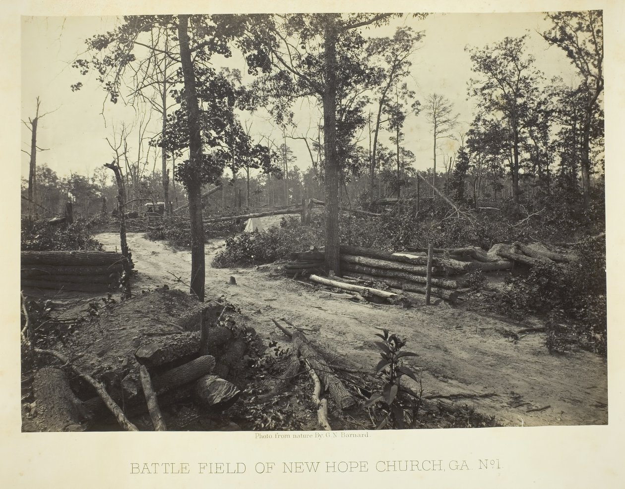 Champ de bataille de New Hope Church, GA, No. 1, 1866 - George N. Barnard