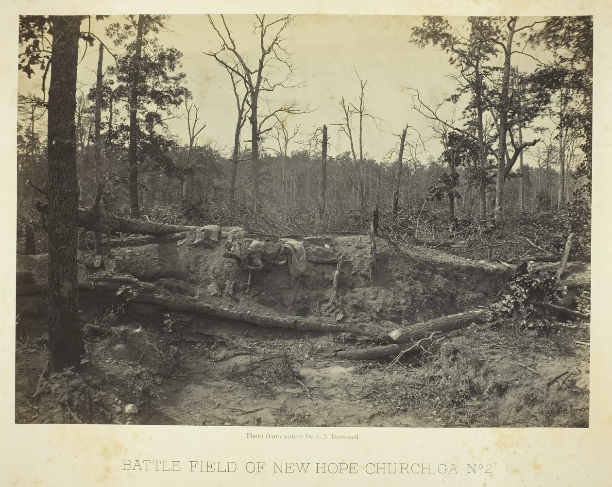 Champ de bataille de New Hope Church, GA, No. 2, 1866 - George N. Barnard