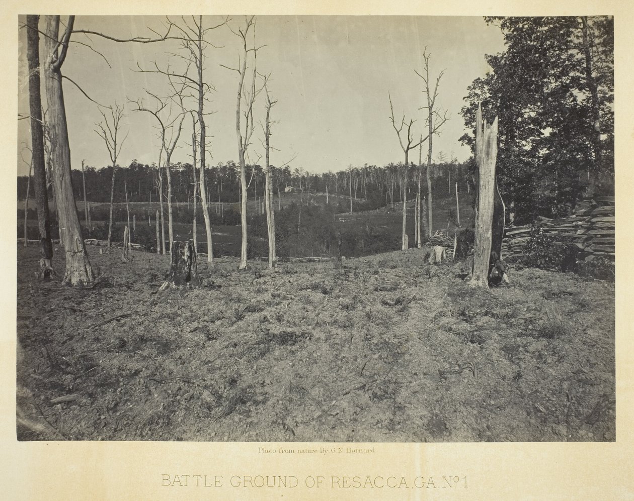 Champ de bataille de Resacca, GA, n° 1 - George N. Barnard