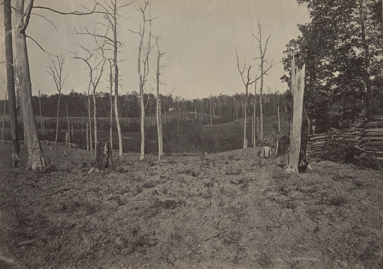 Champ de bataille de Resacca, Géorgie No. 1, années 1860 - George N. Barnard