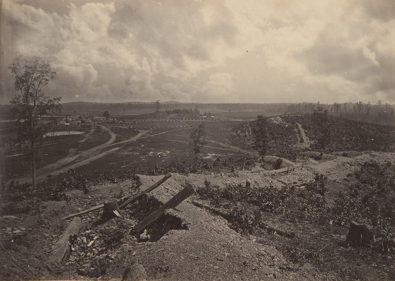 Champ de bataille de Resacca, Géorgie No. 4, années 1860 - George N. Barnard