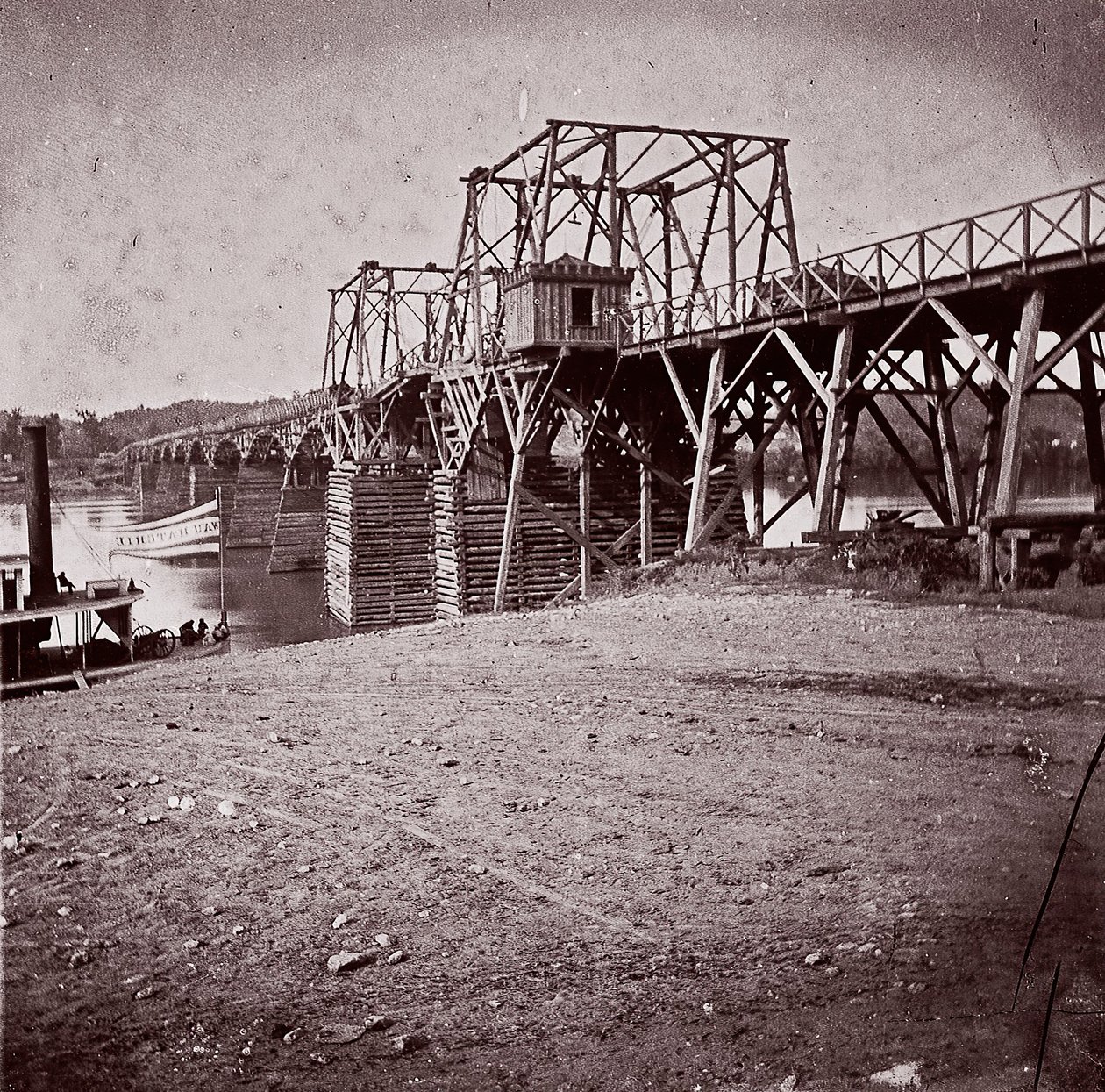 Pont sur la rivière Tennessee à Chattanooga - George N. Barnard