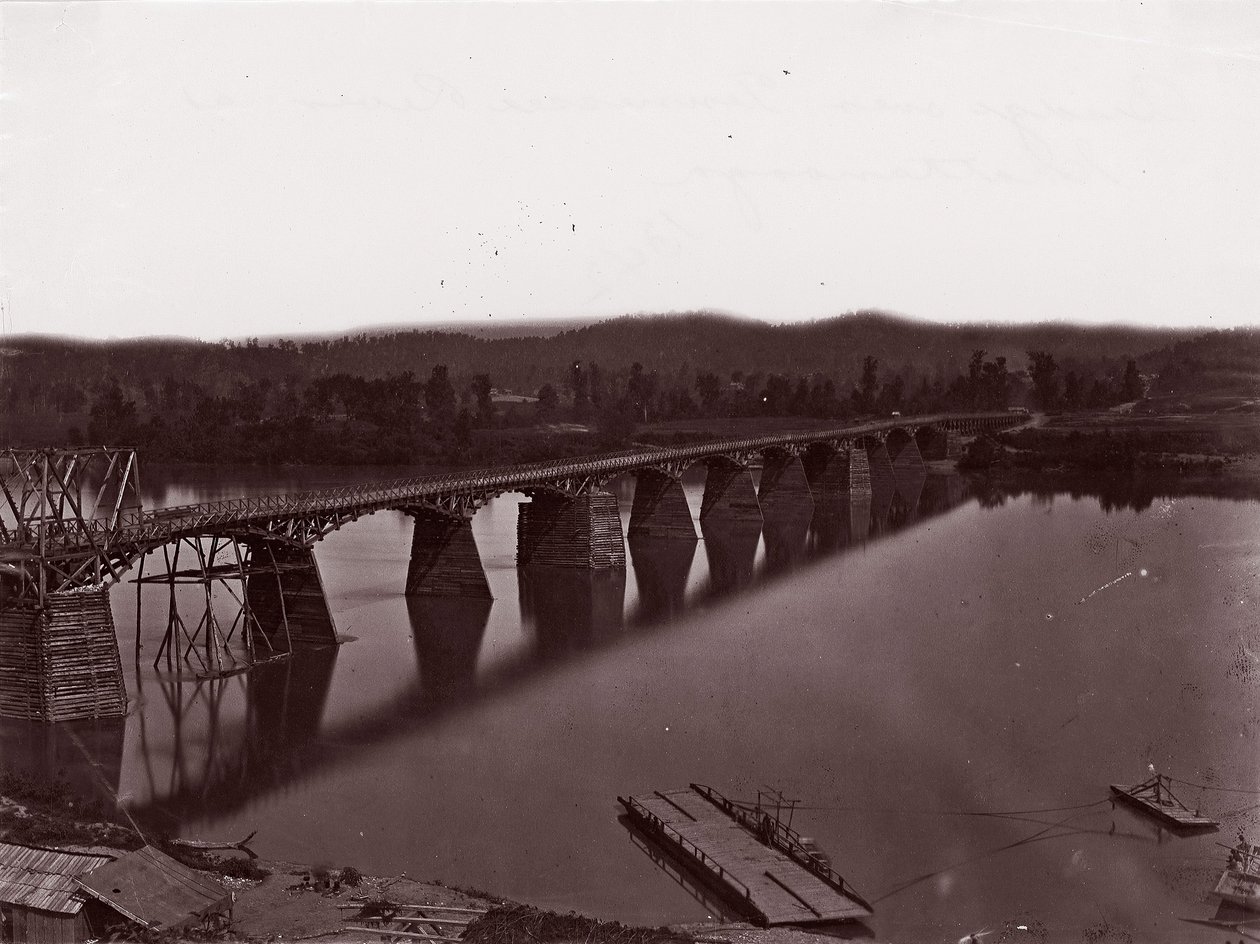Pont sur la rivière Tennessee à Chattanooga - George N. Barnard