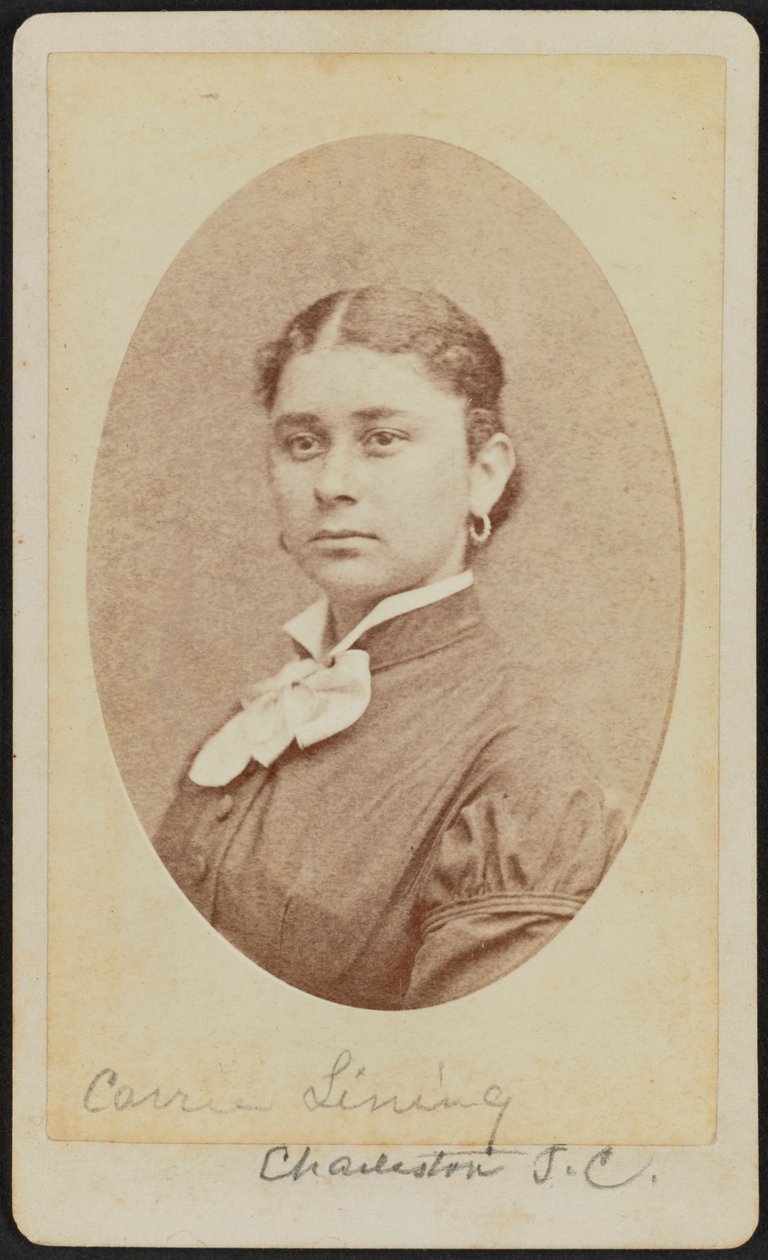Portrait carte-de-visite de Carrie Lining - George N. Barnard