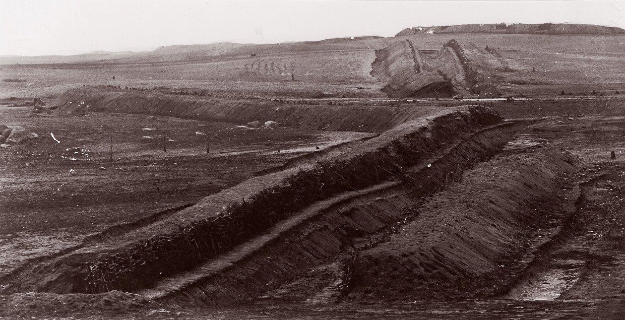 Travaux de terrassement confédérés, Centreville, Virginie, 1862 - George N. Barnard