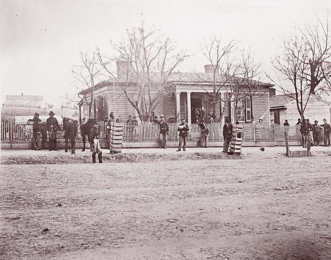 Quartier général du général Sherman ou Thomas, Chattanooga, vers 1864 - George N. Barnard