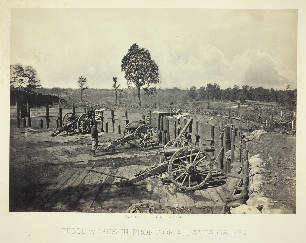 Travaux des rebelles devant Atlanta, GA, n° 2 - George N. Barnard