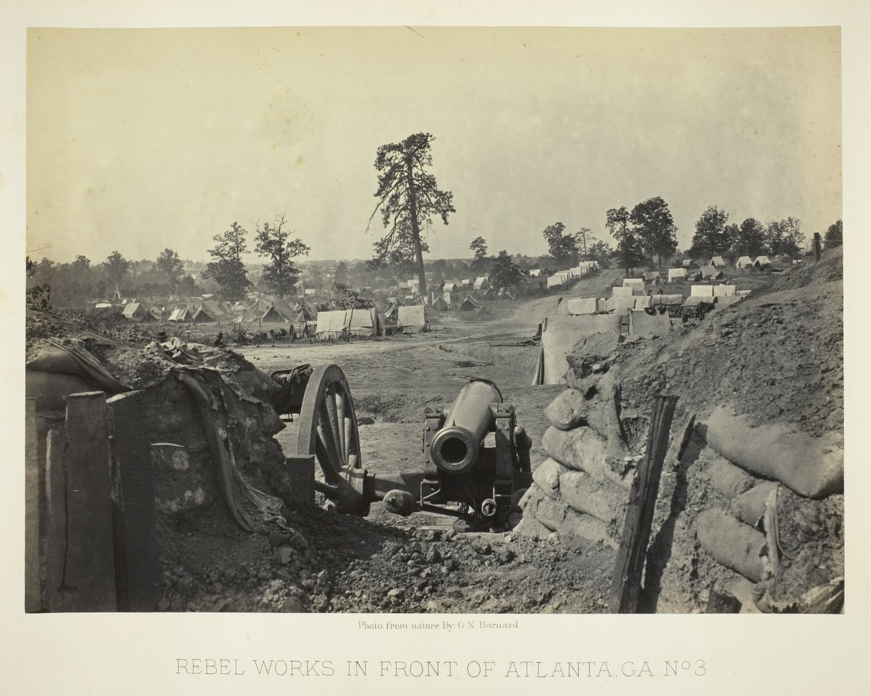 Travaux des rebelles devant Atlanta, GA, n° 3 - George N. Barnard